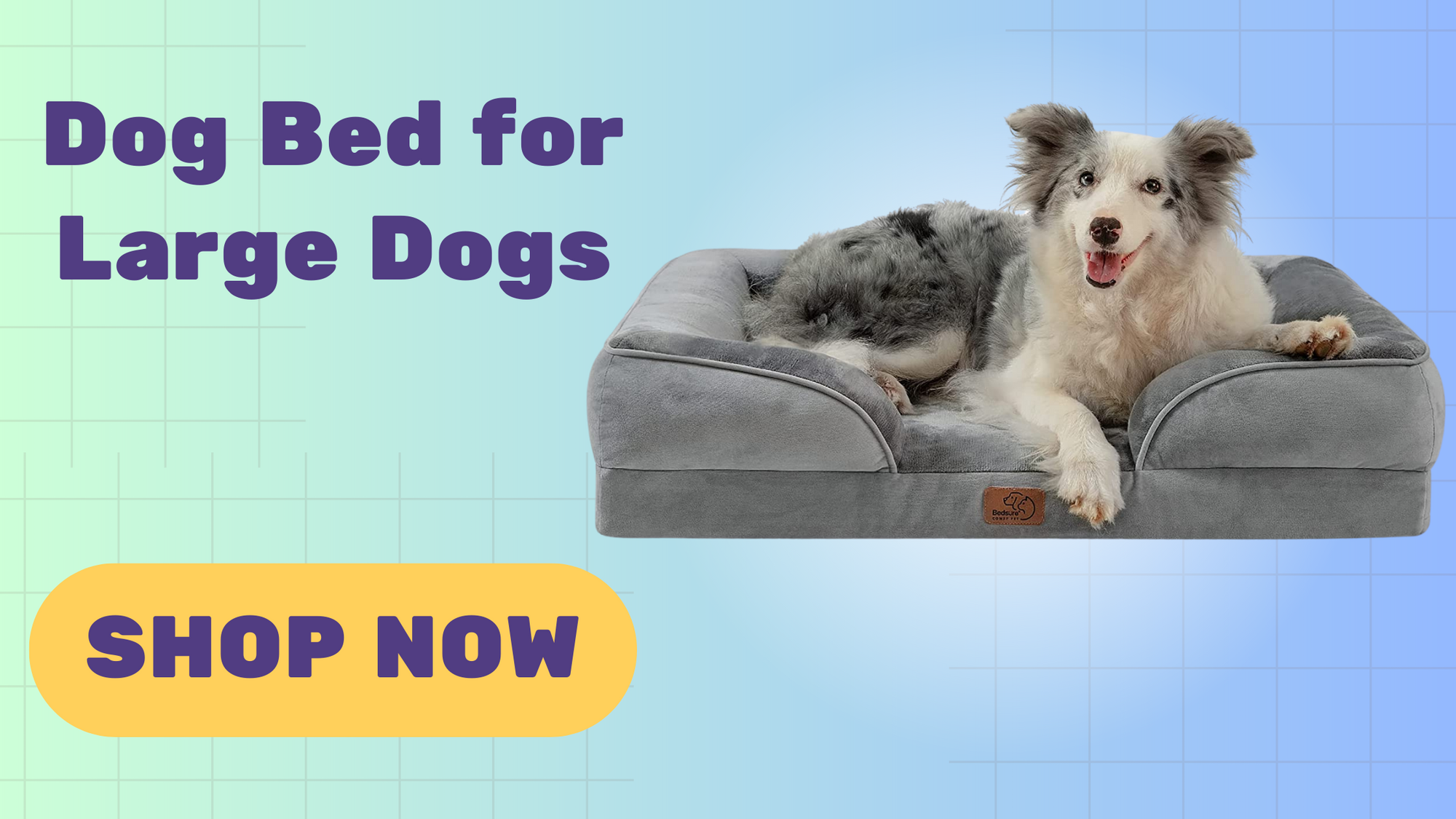 Bedsure Large Orthopedic Dog Bed for Large Dogs