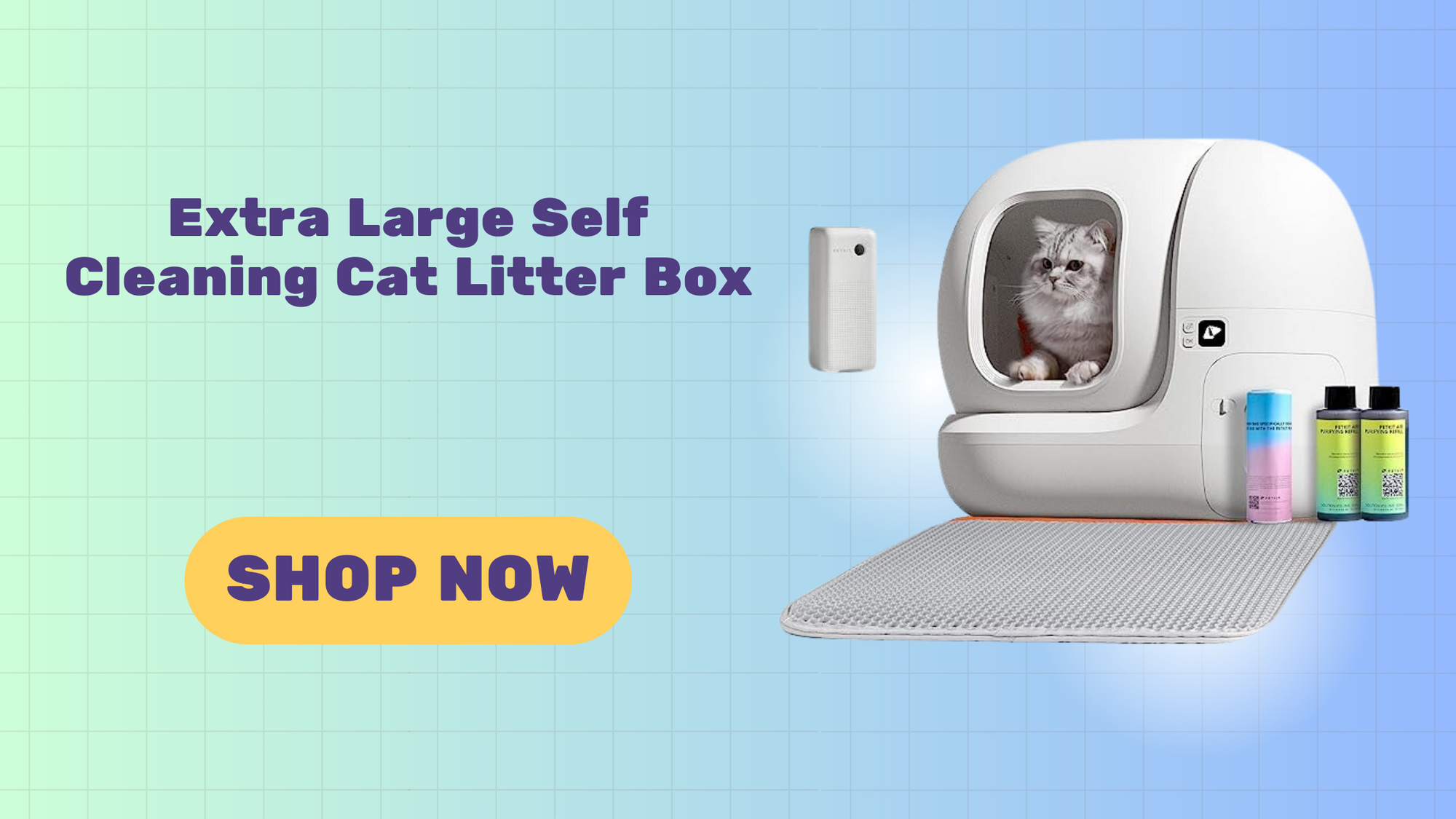 Extra Large Self Cleaning Cat Litter Box