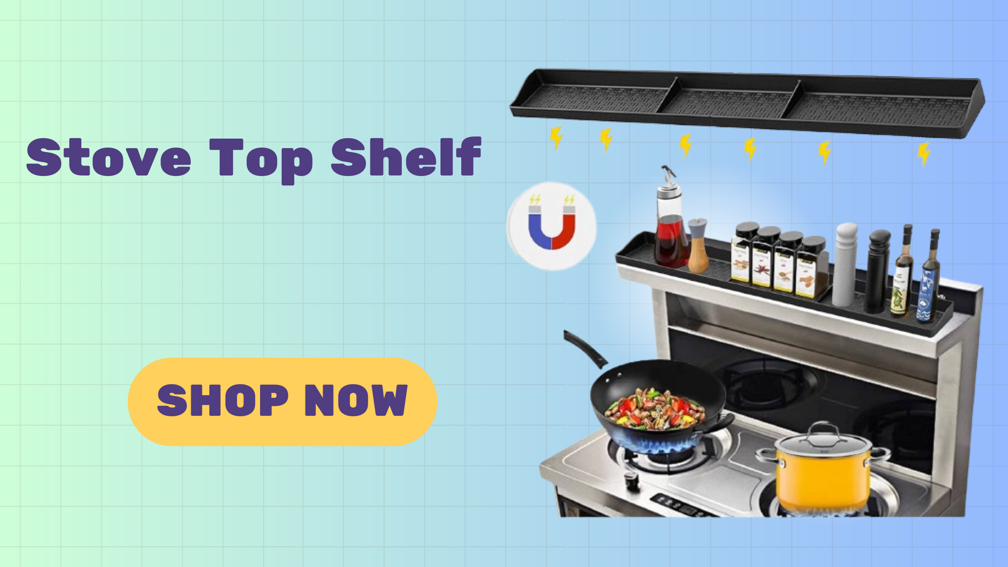 Stove Top Shelf