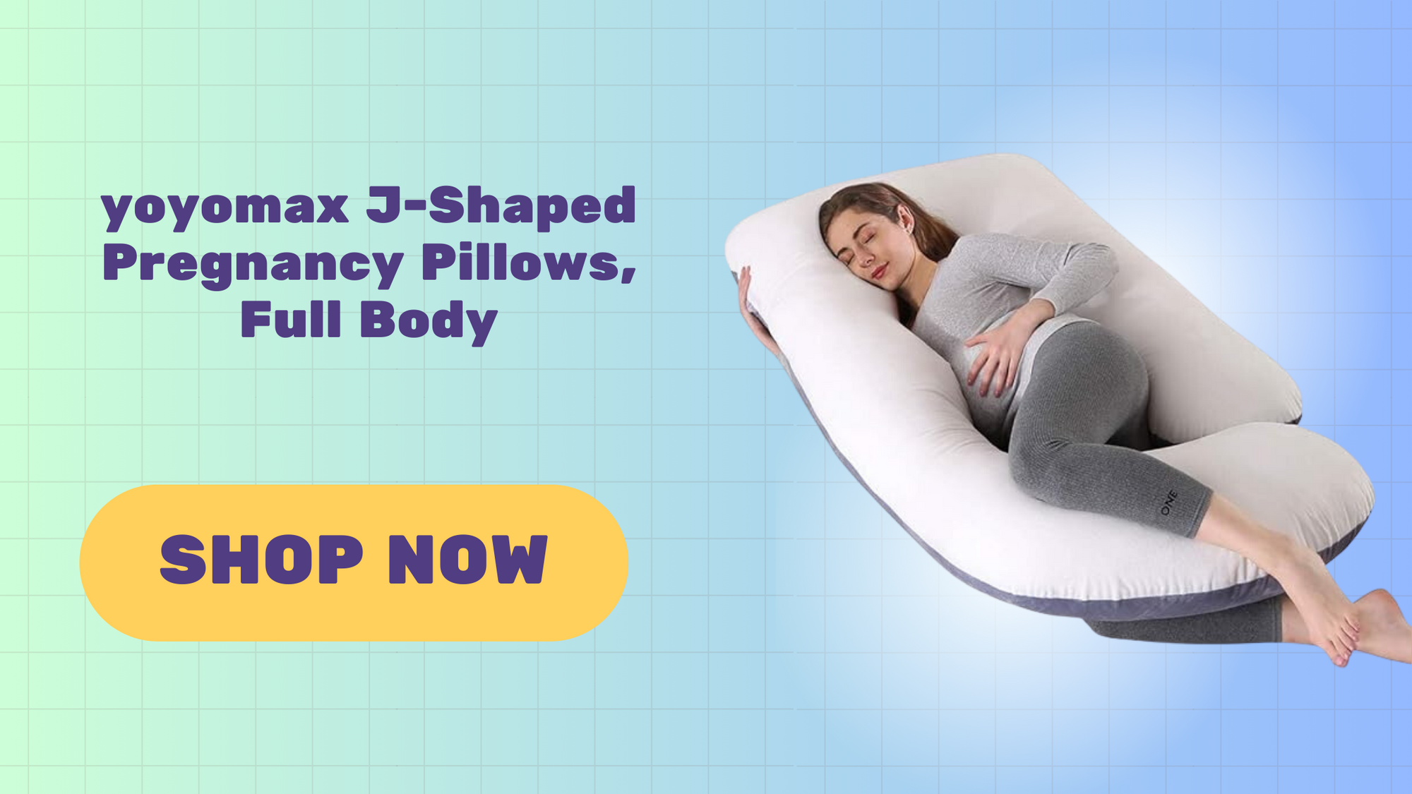 yoyomax J-Shaped Pregnancy Pillows, Full Body