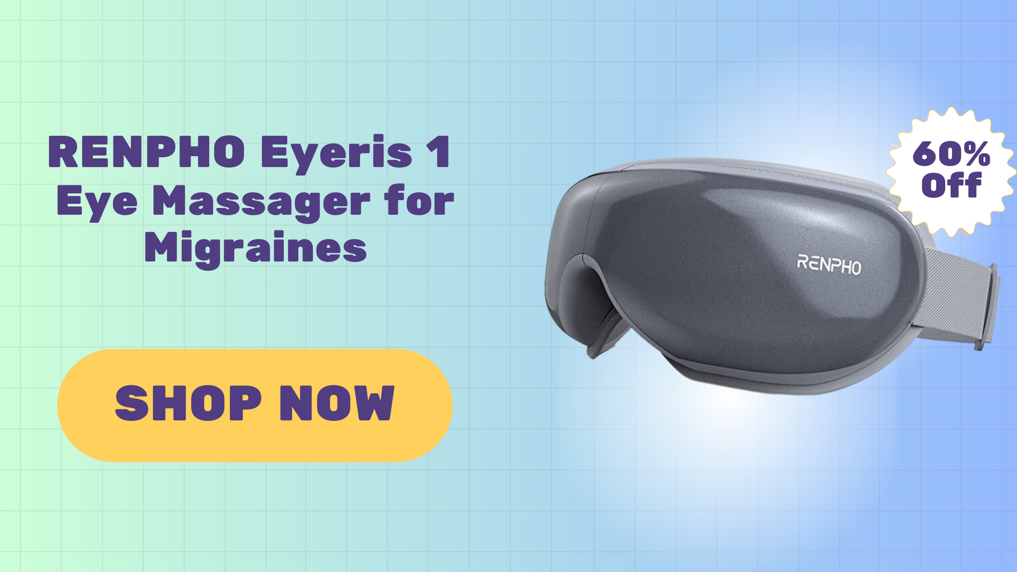 RENPHO Eyeris 1 Eye Massager for Migraines for Women/Men