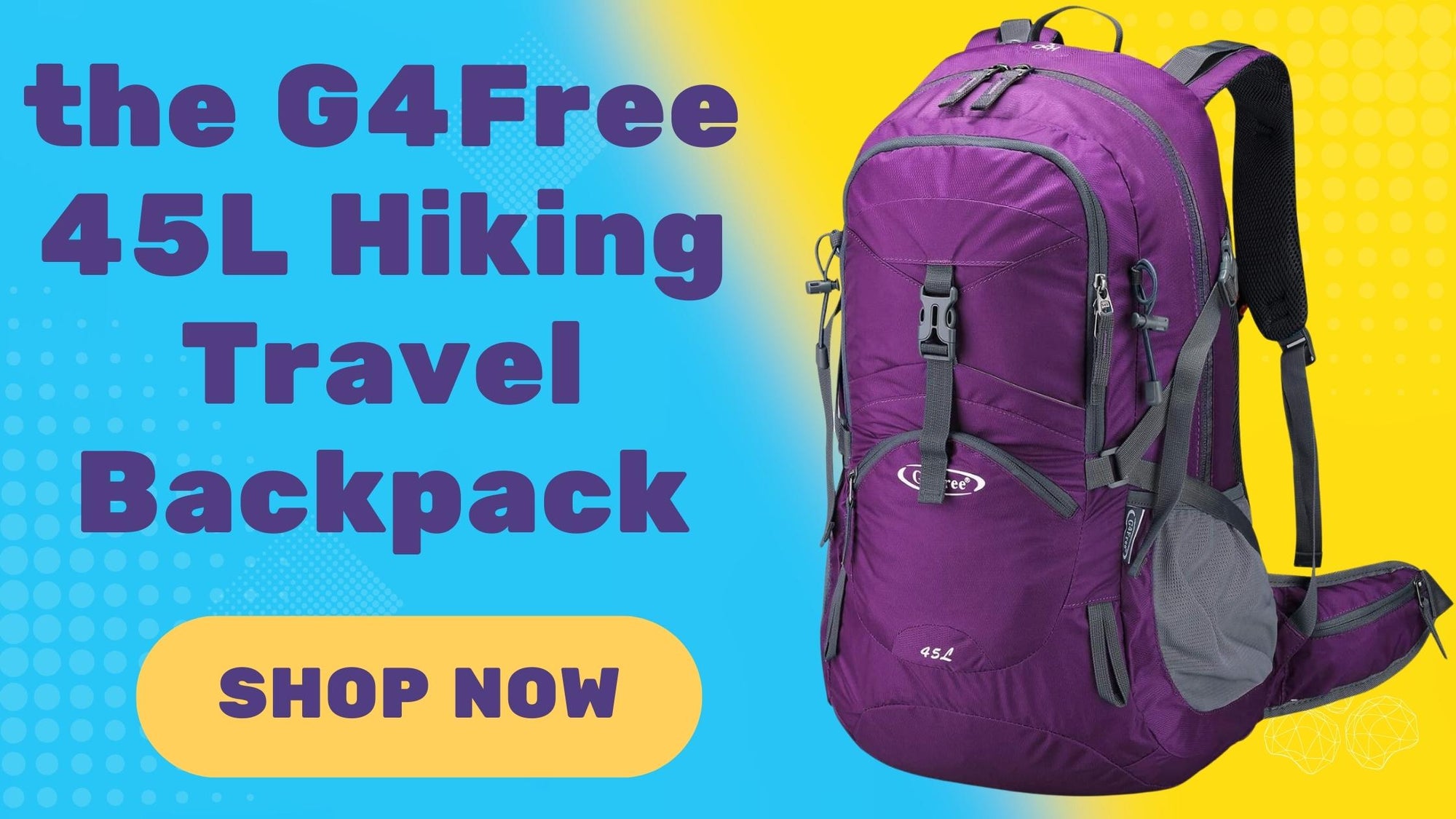 Gear Up for Adventure with the G4Free 45L Hiking Travel Backpack