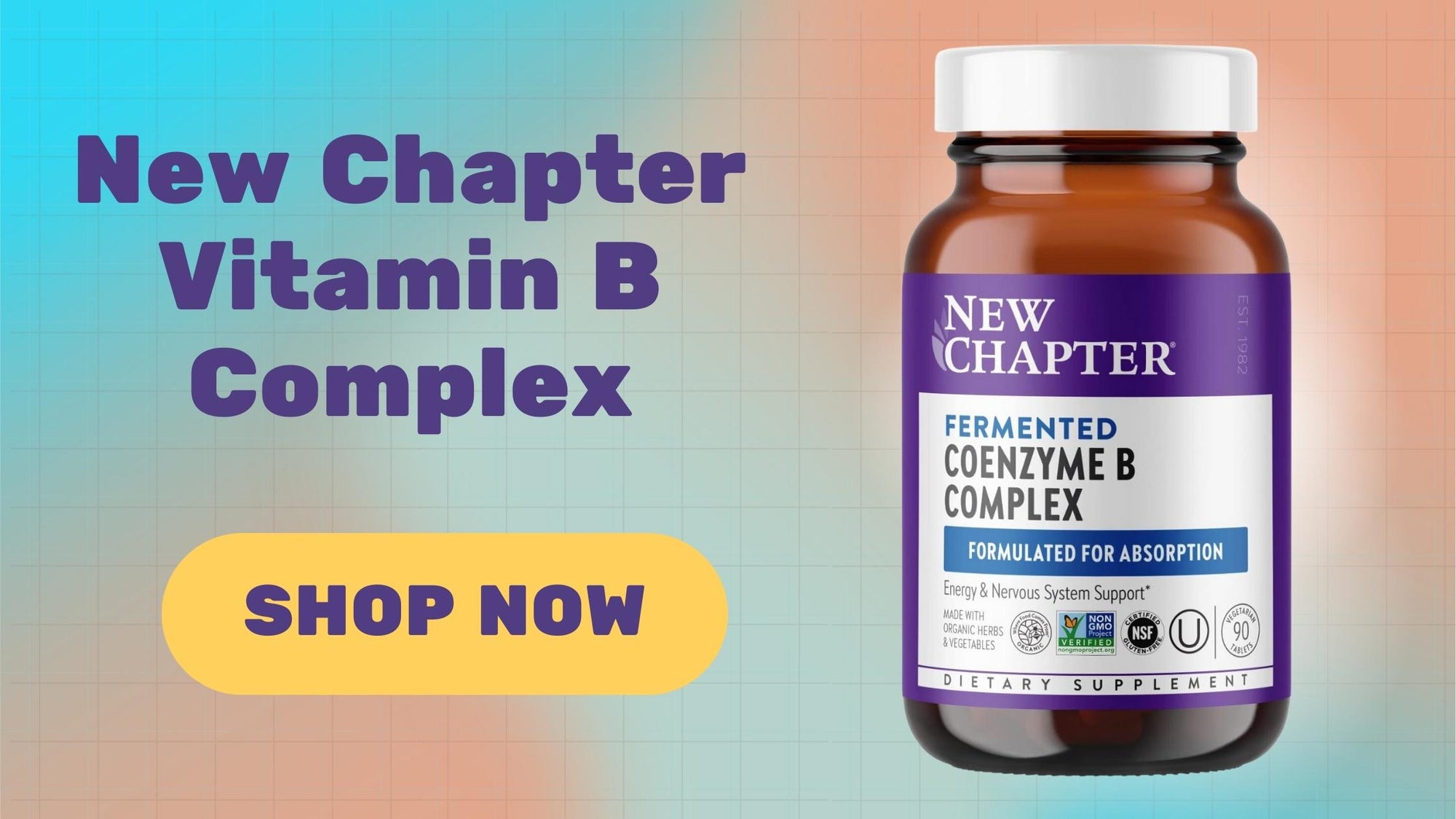 Elevate Your Wellness with New Chapter's Coenzyme B Complex