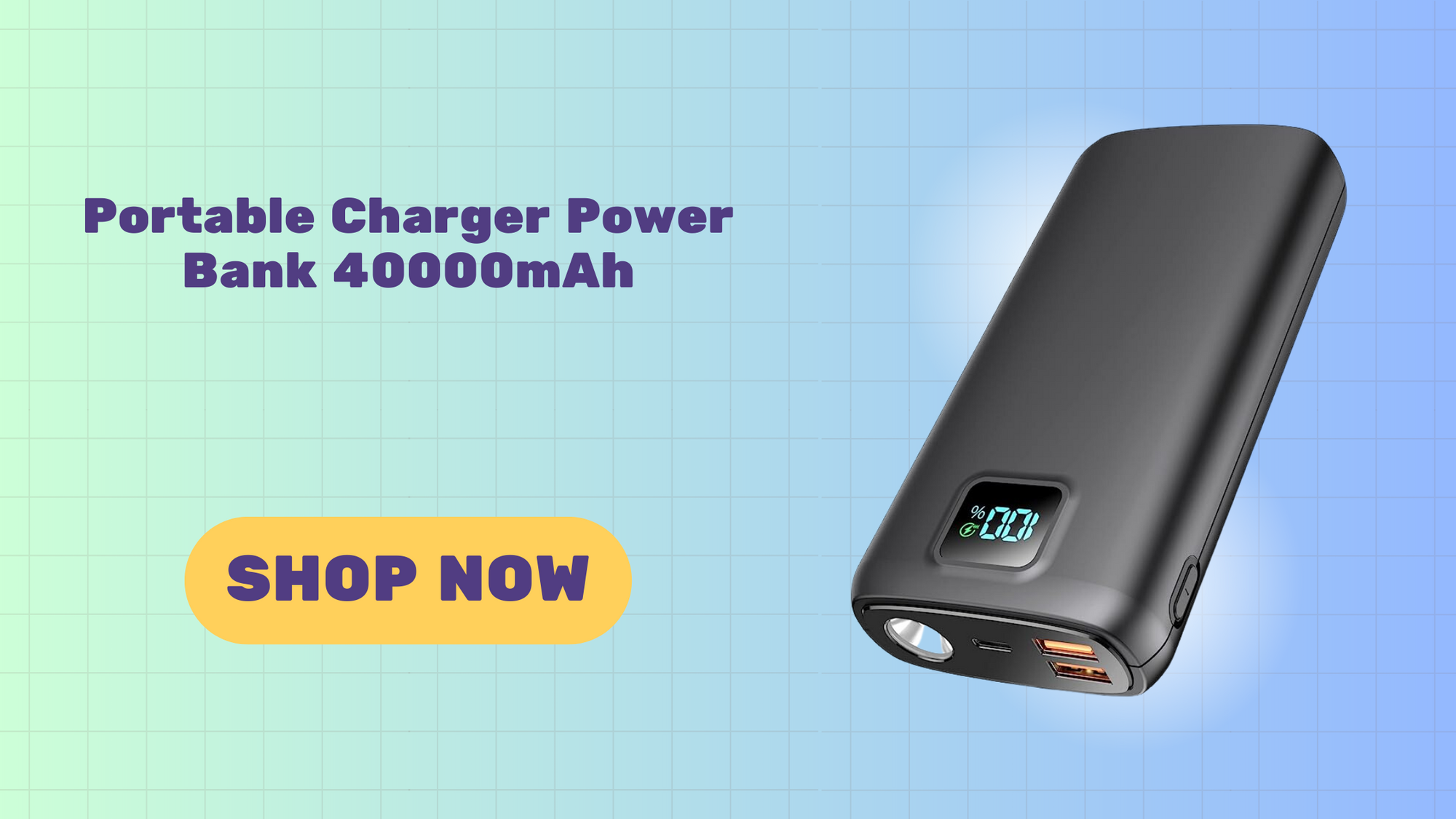 Portable Charger Power Bank 40000mAh