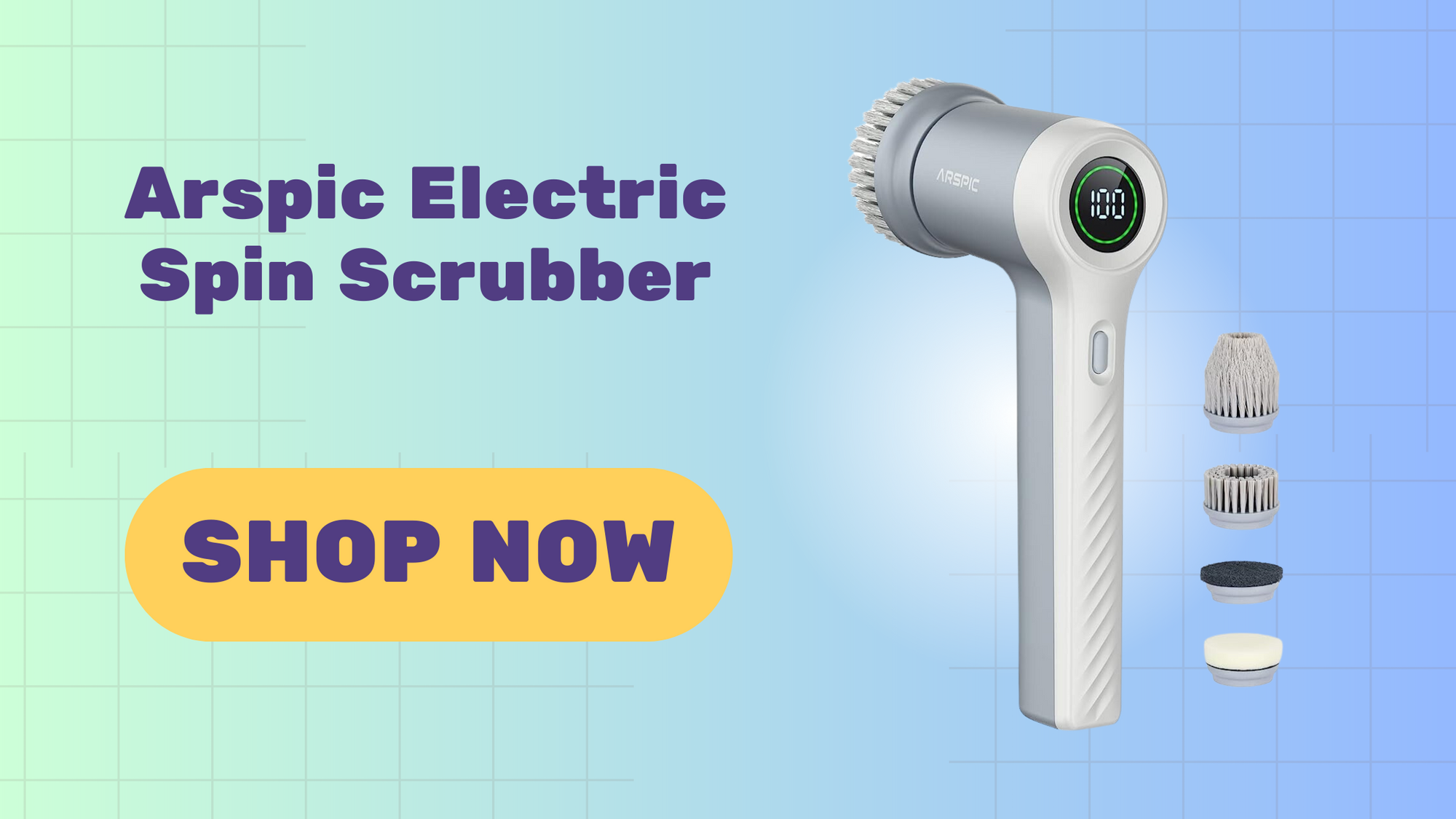 Arspic Electric Spin Scrubber